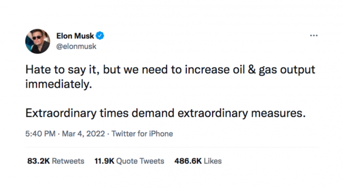Elon Musk Wants More Oil Production – Net Zero Oil Is Coming To Help